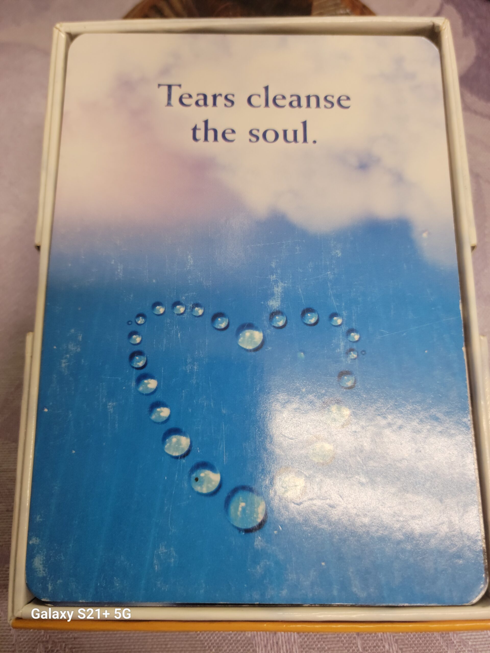 Daily Card Reading ~ Tears Cleanse the soul.