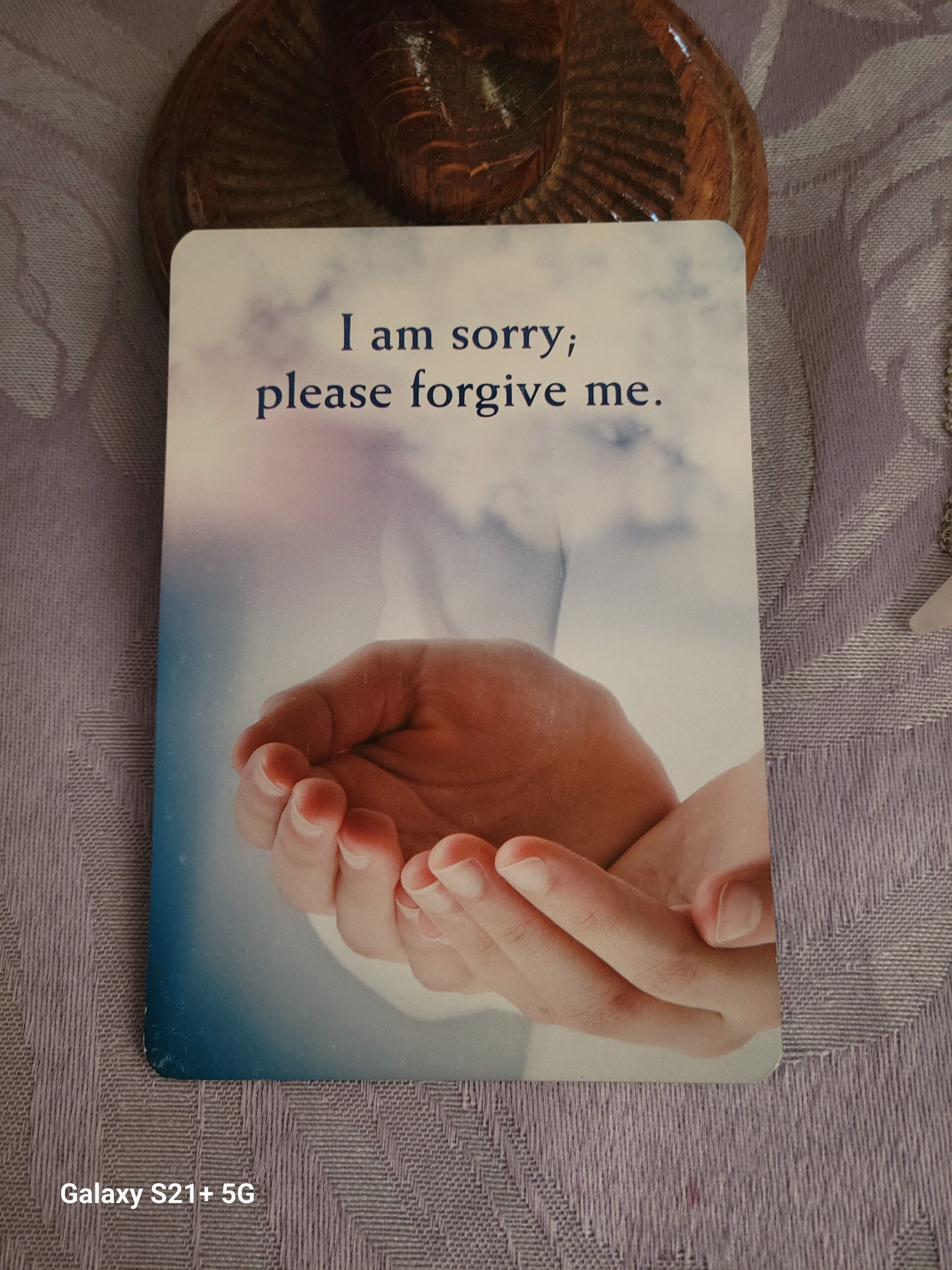 Daily Card Reading ~ I am sorry; please forgive me.