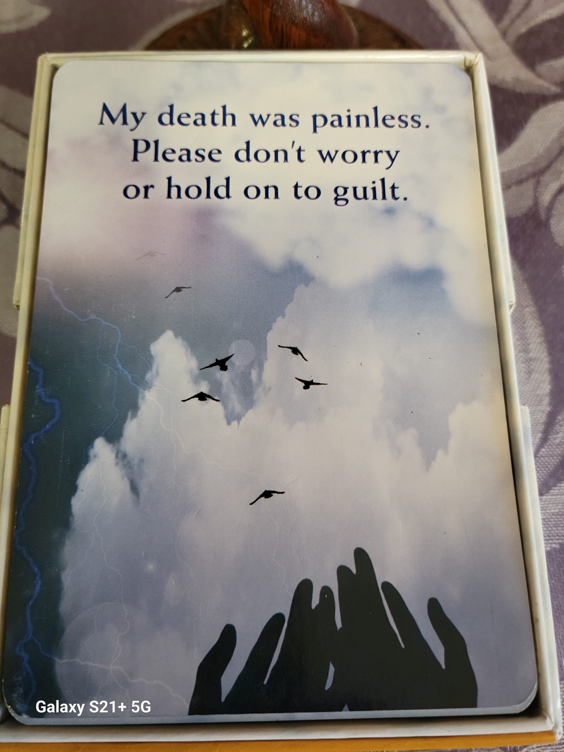 Daily Card Reading ~ My death was painless. Please don’t worry or hold on to guilt.